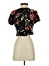 Leith 100% Rayon Black Short Sleeve Blouse Size S - photo 2