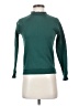 J.Crew 100% Cotton Color Block Green Turtleneck Sweater Size XXS - photo 1
