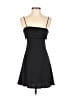 Olivaceous Solid Black Cocktail Dress Size S - photo 1