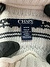 Chaps Stripes White Pullover Sweater Size M - photo 4