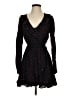 Express Polka Dots Black Casual Dress Size XS - photo 1
