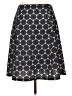 Renee C. 100% Polyester Graphic Black Blue Casual Skirt Size L - photo 2
