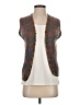 Assorted Brands Tweed Brown Purple Sweater Vest Size 3 - photo 1
