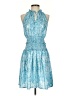 Current Air Paisley Blue Cocktail Dress Size XS - photo 1