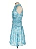 Current Air Paisley Blue Cocktail Dress Size XS - photo 5