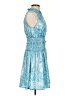 Current Air Paisley Blue Cocktail Dress Size XS - photo 4