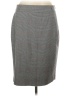 Chaps Plaid Gray Formal Skirt Size 10 - photo 1