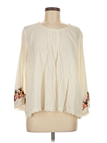Mystree 3/4 Sleeve Blouse (view 1)