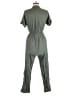 Hesperus 100% Rayon Solid Green Jumpsuit Size M - photo 2