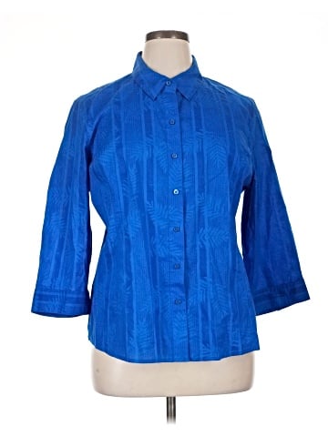 Chico's 3/4 Sleeve Button-Down Shirt (view 1)