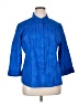 Chico's Blue 3/4 Sleeve Button-Down Shirt Size XL (3) - photo 1