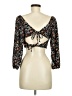 Liberty Love Black 3/4 Sleeve Blouse Size M - photo 2
