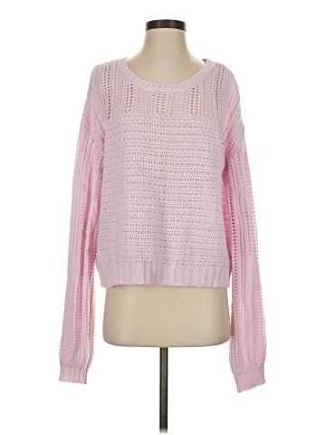 Self Contrast Pullover Sweater (view 1)