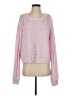 Self Contrast Pink Pullover Sweater Size S - photo 1