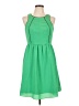 MM Couture 100% Polyester Solid Green Casual Dress Size L - photo 1