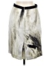Max Mara 100% Silk Graphic Gray Silk Skirt Size 6 - photo 2