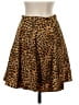 Mi ami Animal Print Brown Gold Casual Skirt Size XS - photo 2