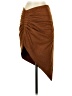 Unbranded Solid Brown Casual Skirt Size S - photo 1