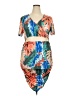 Shein Curve Tropical Orange Cocktail Dress Size 2X - photo 1