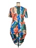 Shein Curve Tropical Orange Cocktail Dress Size 2X - photo 2