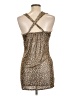 Posh Peanut Animal Print Tan Cocktail Dress Size L - photo 2