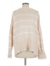 Sincerely Jules 100% Cotton Stripes Tan Pullover Sweater Size M - photo 2