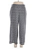 Max Studio Print Blue Casual Pants Size 1X - photo 1