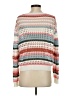 Autumn Cashmere 100% Cotton Stripes White Pullover Sweater Size S - photo 2