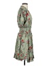 Blue Rain Floral Green Cocktail Dress Size S (estimated) - photo 4