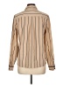 Tommy Hilfiger 100% Polyester Stripes Tan Long Sleeve Blouse Size L - photo 2