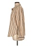 Tommy Hilfiger 100% Polyester Stripes Tan Long Sleeve Blouse Size L - photo 5