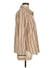 Tommy Hilfiger 100% Polyester Stripes Tan Long Sleeve Blouse Size L - photo 4