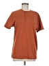 Real Essentials Brown Short Sleeve Henley Size M - photo 1