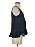 Ecru 100% Tencel Black Sleeveless Blouse Size S - photo 4