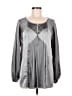 Sophie Max 100% Polyester Gray Long Sleeve Blouse Size M - photo 1