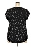 Fun2Fun Stars Black Short Sleeve Blouse Size XXL - photo 2