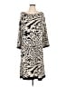 Calvin Klein Animal Print Gray Casual Dress Size L (estimated) - photo 1