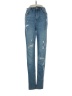 Divided by H&M Hearts Blue Jeans Size 4 - photo 1