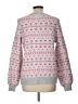 Ann Taylor LOFT Hearts Pink Pullover Sweater Size L - photo 2