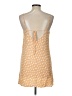 Everly 100% Rayon Polka Dots Orange Casual Dress Size L - photo 2
