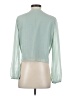 WAYF 100% Polyester Green 3/4 Sleeve Blouse Size S - photo 2