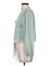WAYF 100% Polyester Green 3/4 Sleeve Blouse Size S - photo 5