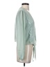 WAYF 100% Polyester Green 3/4 Sleeve Blouse Size S - photo 4