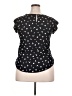 Sweet Rain 100% Polyester Stars Black Short Sleeve Top Size XL - photo 2