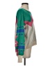 One Grey Day Print Green Pullover Sweater Size S - photo 4
