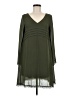 Dee Elle 100% Polyester Solid Green Casual Dress Size M - photo 1