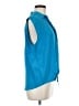 Equipment 100% Silk Blue T-Shirt Size M - photo 4