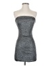SALTY 100% Polyester Metallic Silver Cocktail Dress Size S - photo 1