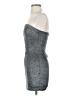 SALTY 100% Polyester Metallic Silver Cocktail Dress Size S - photo 5