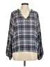Drew Blue 3/4 Sleeve Blouse Size M - photo 1